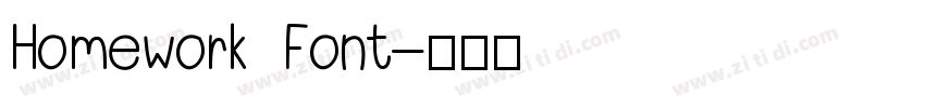 Homework Font字体转换